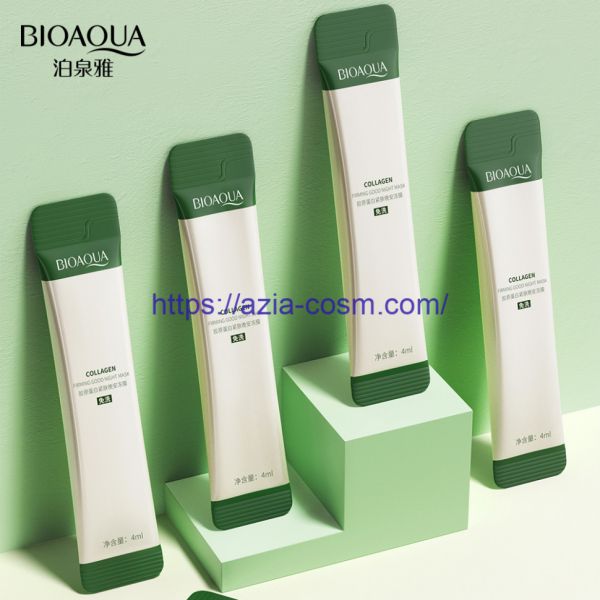 Overnight indelible collagen mask Bioaqua with centella asiatica - 1 pc.